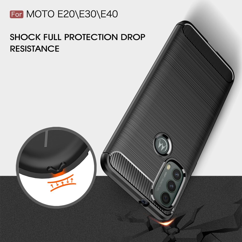 Brushed TPU Case Motorola Moto E20/E30/E40 Black