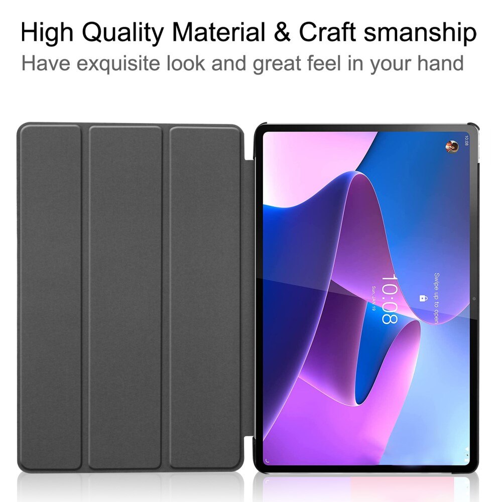  Lenovo Tab P12 Pro Tri-Fold Case Schutzhülle Schwarz