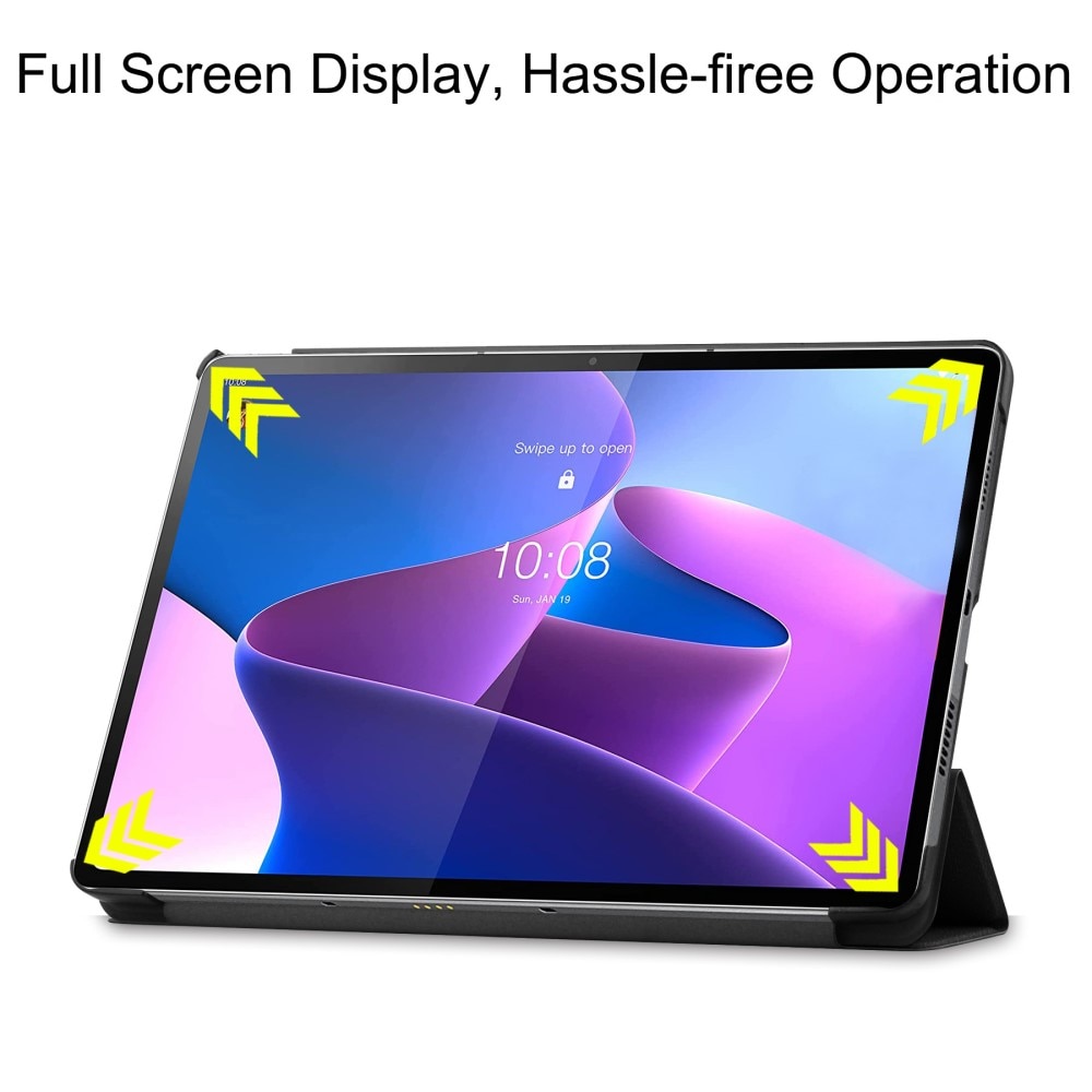  Lenovo Tab P12 Pro Tri-Fold Case Schutzhülle Schwarz