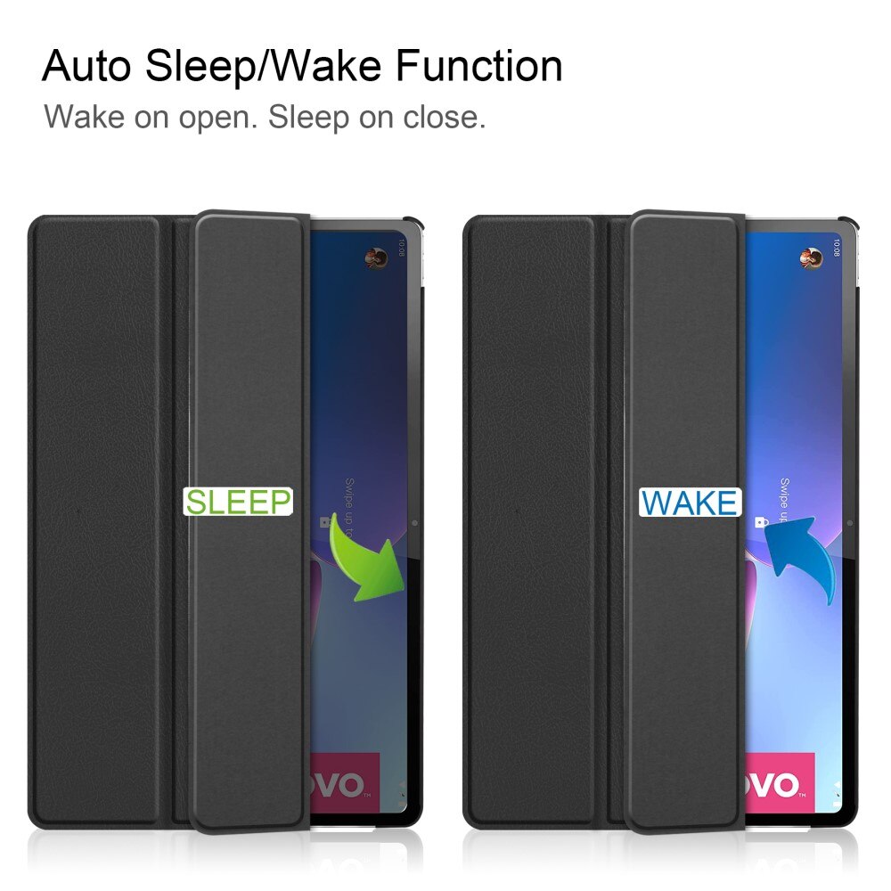  Lenovo Tab P12 Pro Tri-Fold Case Schutzhülle Schwarz