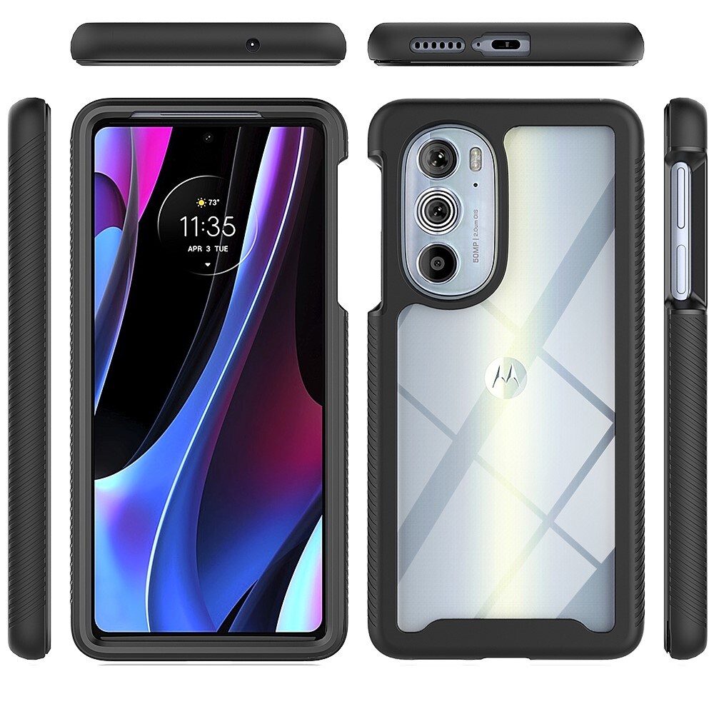 Motorola Edge 30 Pro Full Cover Hülle Schwarz