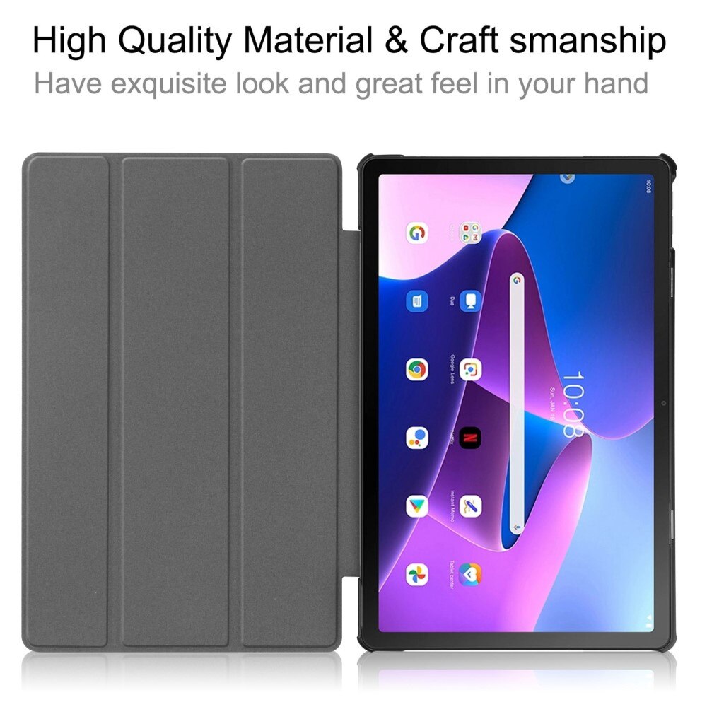 Lenovo Tab M10 Plus (3rd gen) Tri-Fold Case Schutzhülle Schwarz