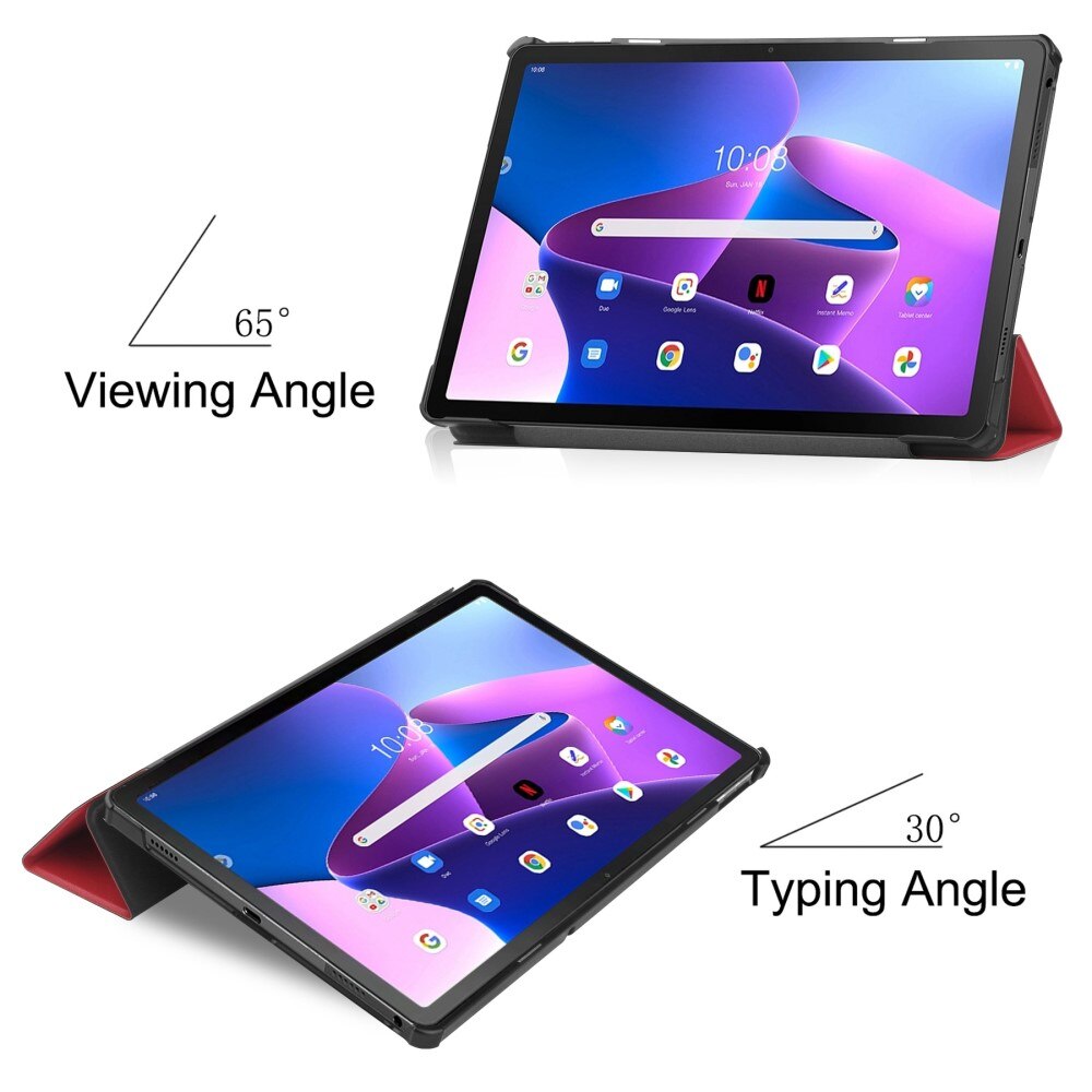 Lenovo Tab M10 Plus (3rd gen) Tri-Fold Case Schutzhülle Rot