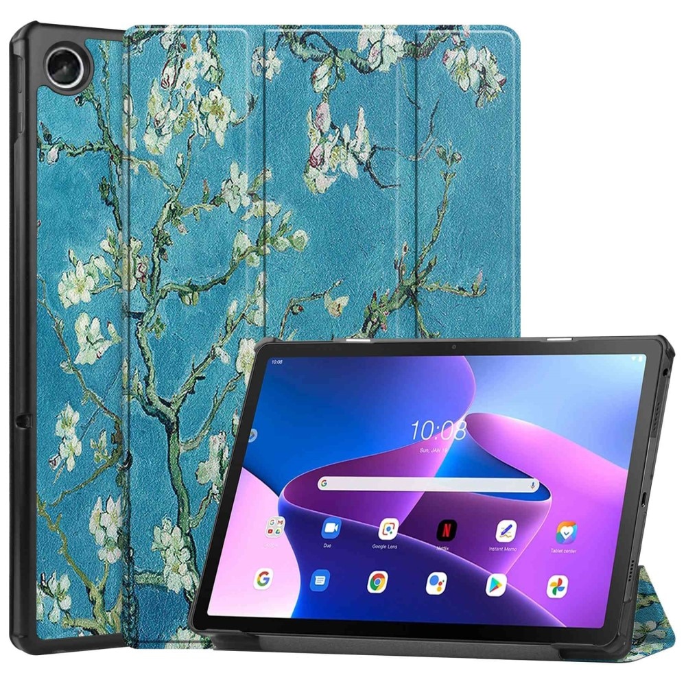 Lenovo Tab M10 Plus (3rd gen) Tri-Fold Case Schutzhülle Kirschblüten