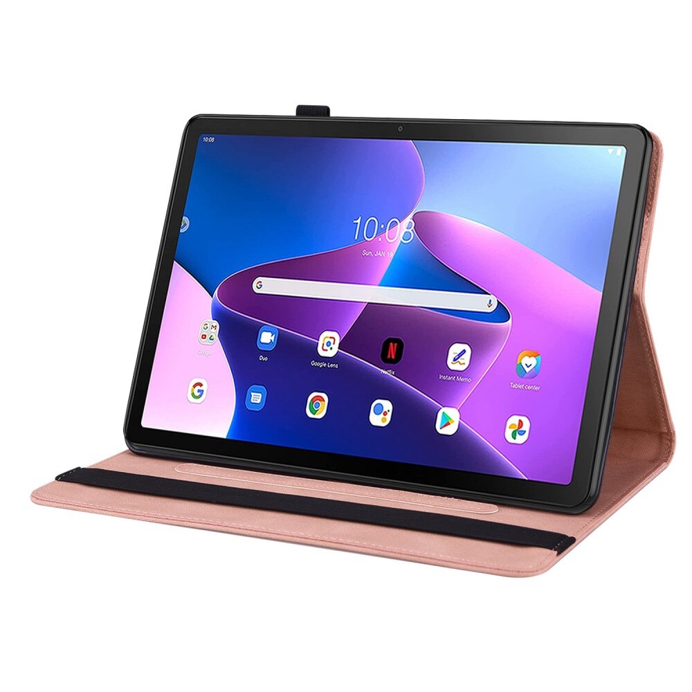  Lenovo Tab M10 Plus (3rd gen) Handytasche Schmetterling Rosa