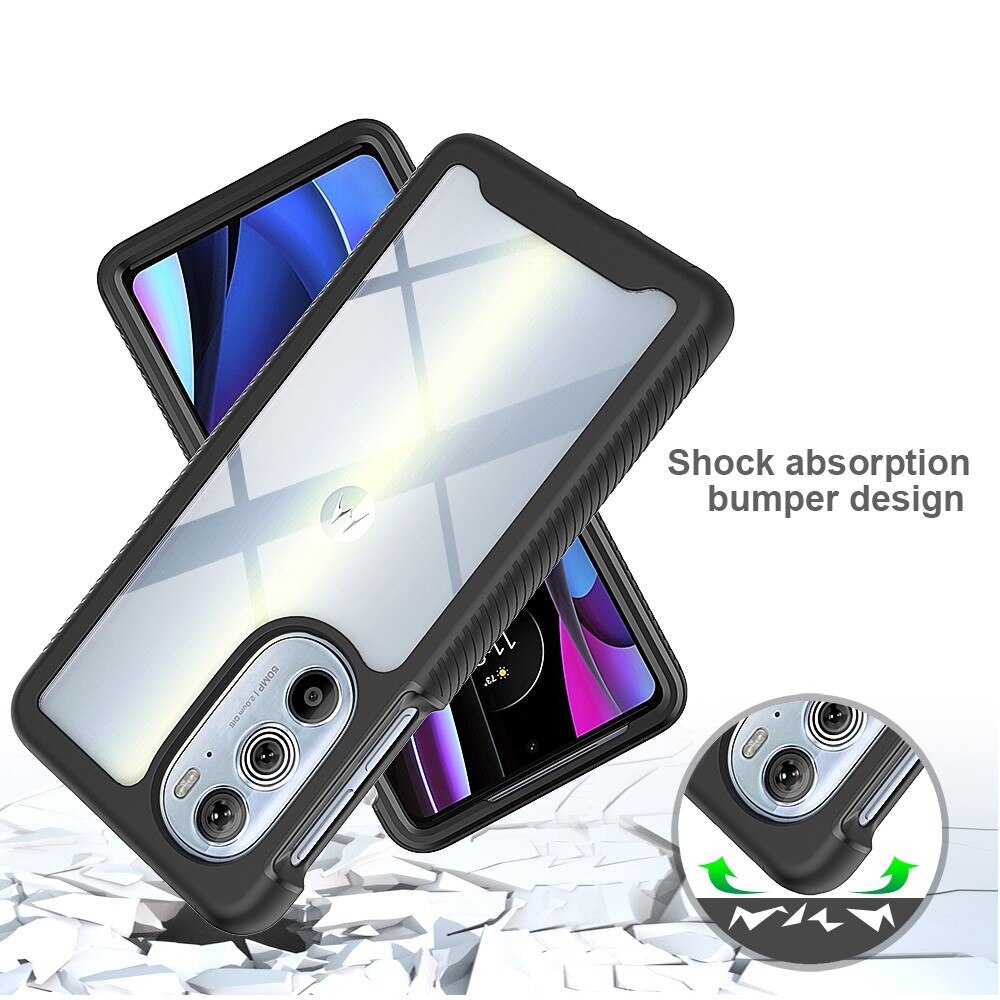 Motorola Edge 30 Pro Full Protection Case Schwarz