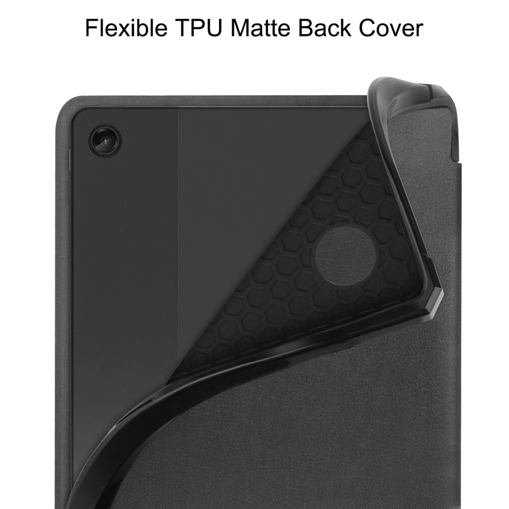  Lenovo Tab M10 Plus (3rd gen) Tri-Fold Case Schutzhülle mit Touchpen-Halter Schwarz