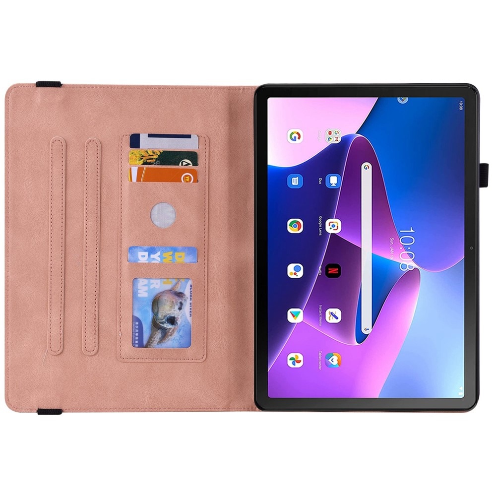 Lenovo Tab M10 (3rd gen) Handytasche Schmetterling Rosa