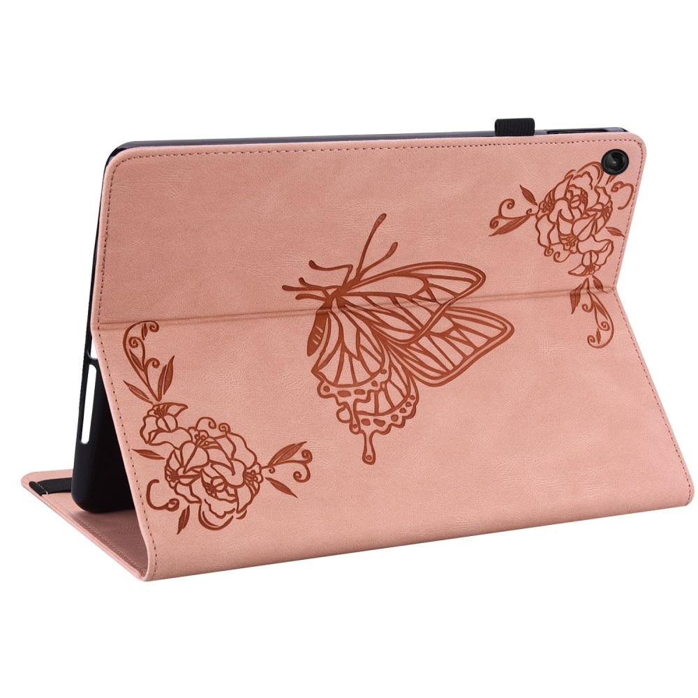 Lenovo Tab M10 (3rd gen) Handytasche Schmetterling Rosa