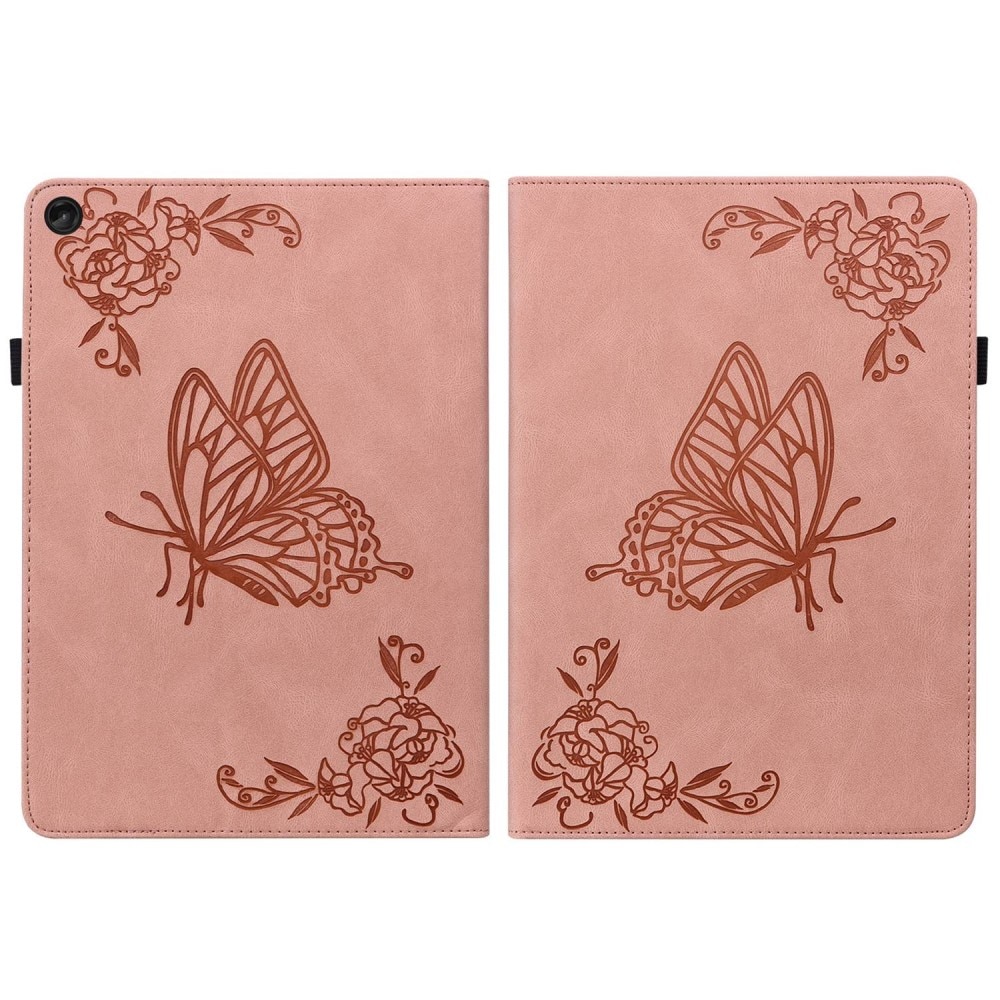 Lenovo Tab M10 (3rd gen) Handytasche Schmetterling Rosa