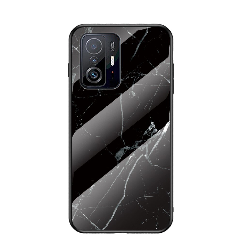 Xiaomi 11T/11T Pro Hülle aus gehärtetem Glas Black Marble