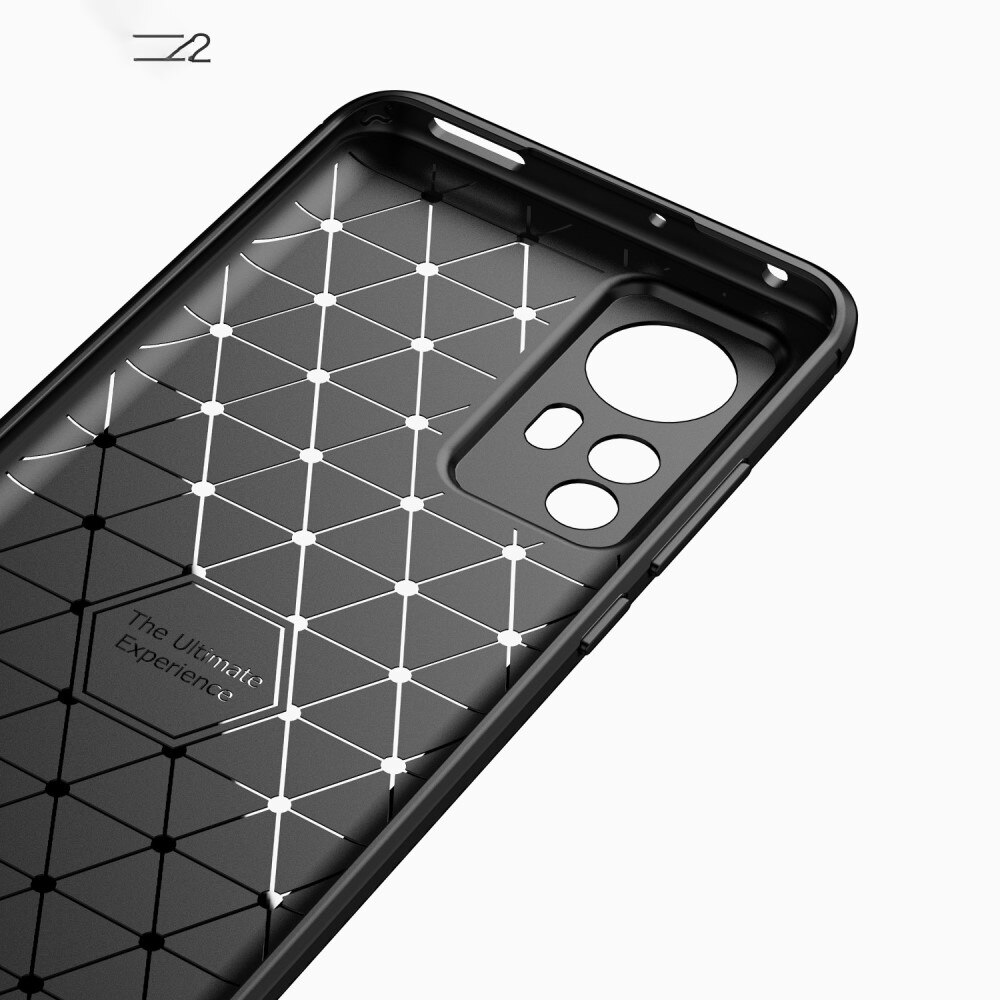 Xiaomi 12 Hülle TPU Brushed Schwarz
