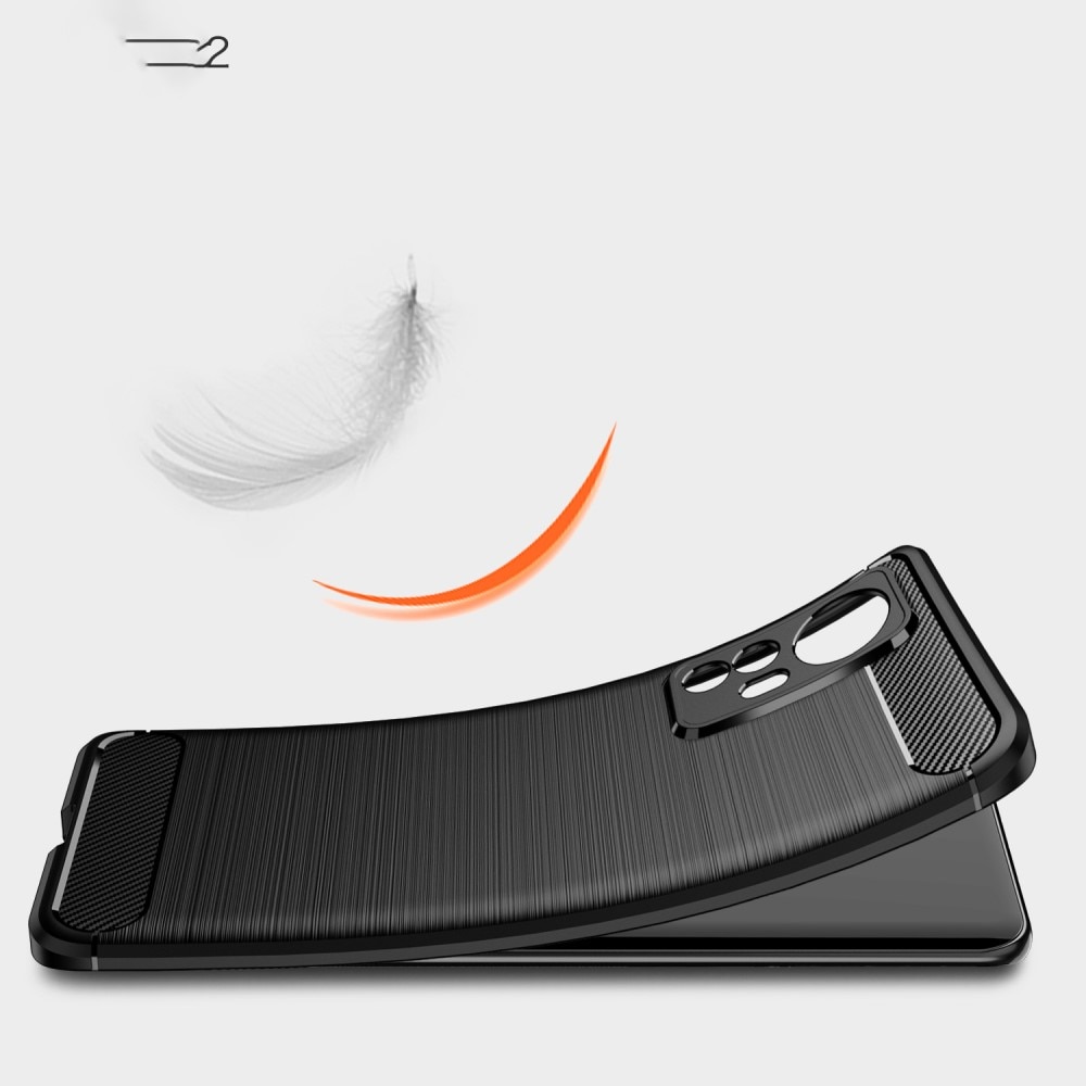 Xiaomi 12 Hülle TPU Brushed Schwarz