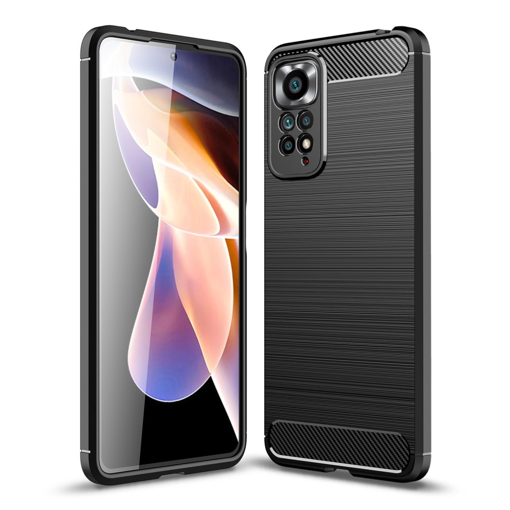 Xiaomi Redmi Note 11 Pro Hülle TPU Brushed Schwarz