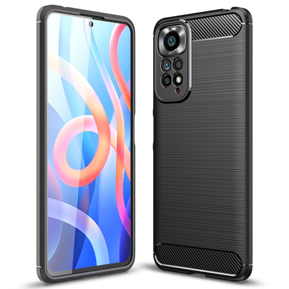 Xiaomi Redmi Note 11 Hülle TPU Brushed Schwarz
