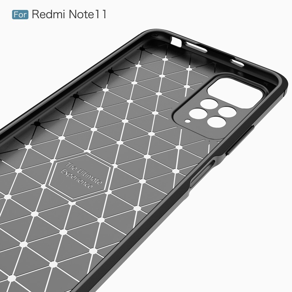 Xiaomi Redmi Note 11 Hülle TPU Brushed Schwarz