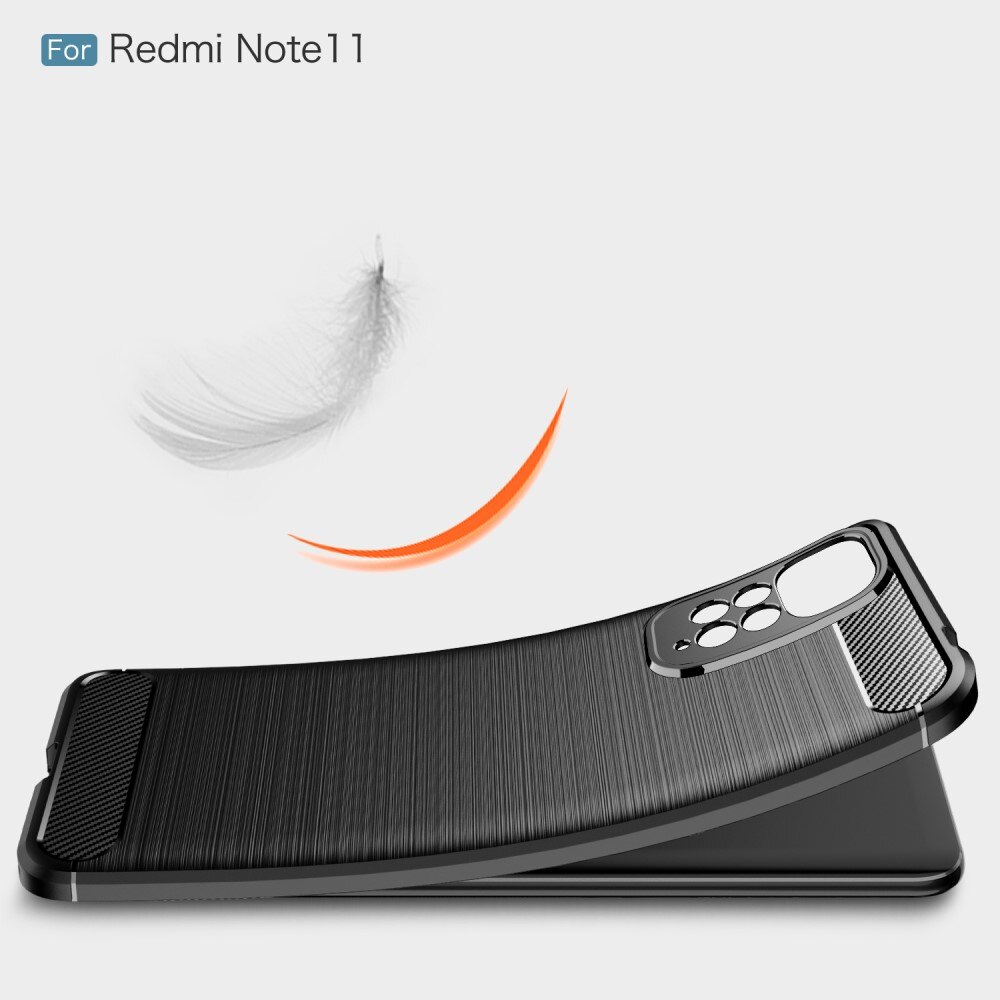 Xiaomi Redmi Note 11 Hülle TPU Brushed Schwarz