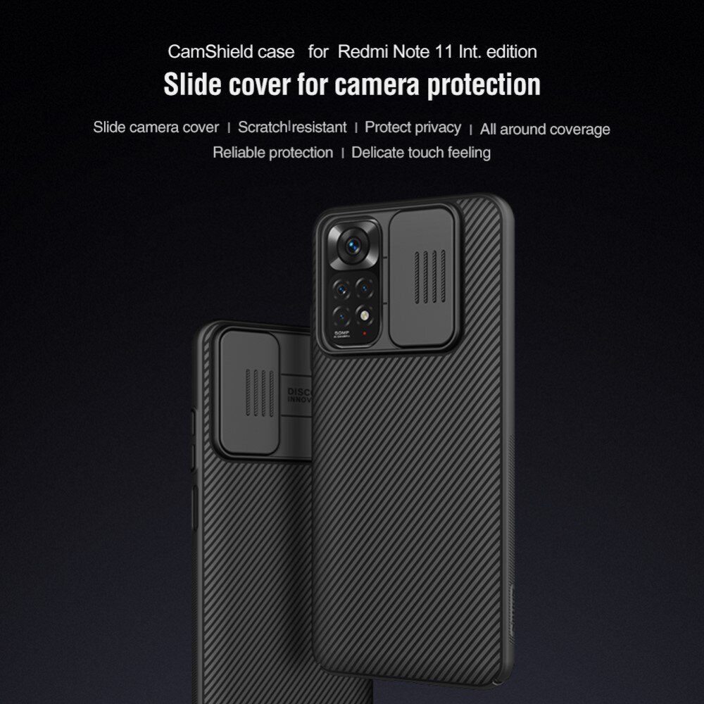 CamShield Hülle Xiaomi Redmi Note 11 Schwarz