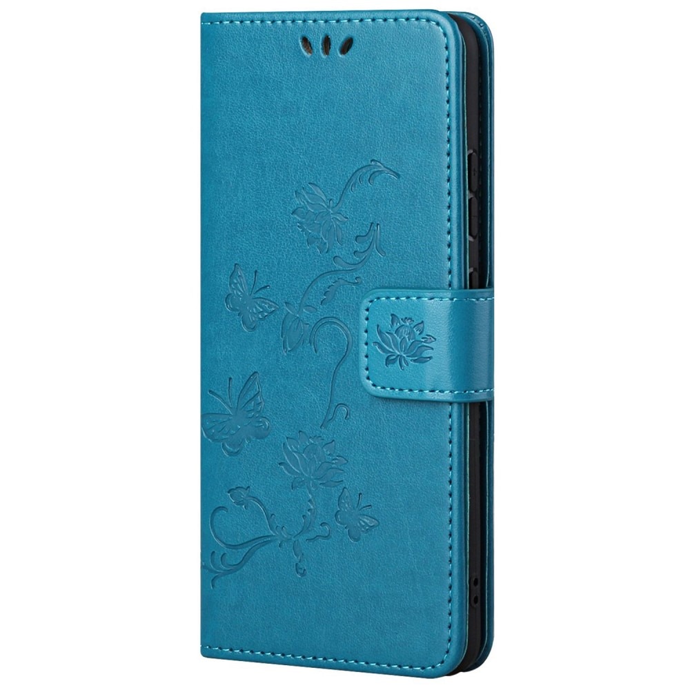 Xiaomi Redmi 10C Handyhülle mit Schmetterlingsmuster, Blau