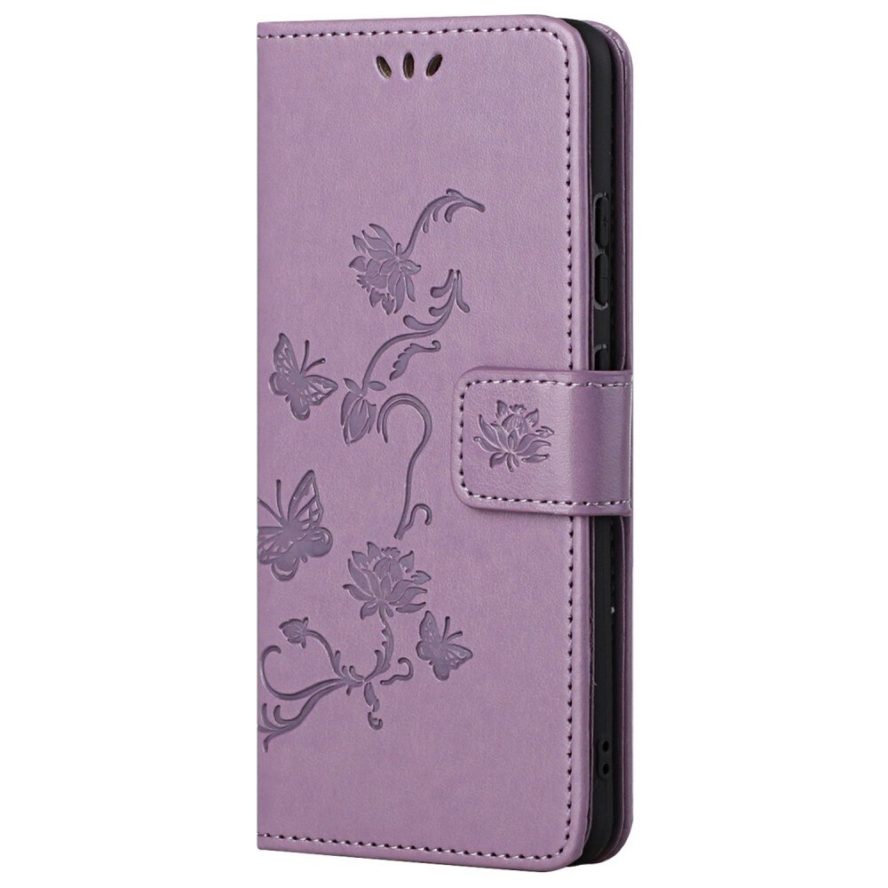 Xiaomi Redmi 10C Handyhülle mit Schmetterlingsmuster, Lila