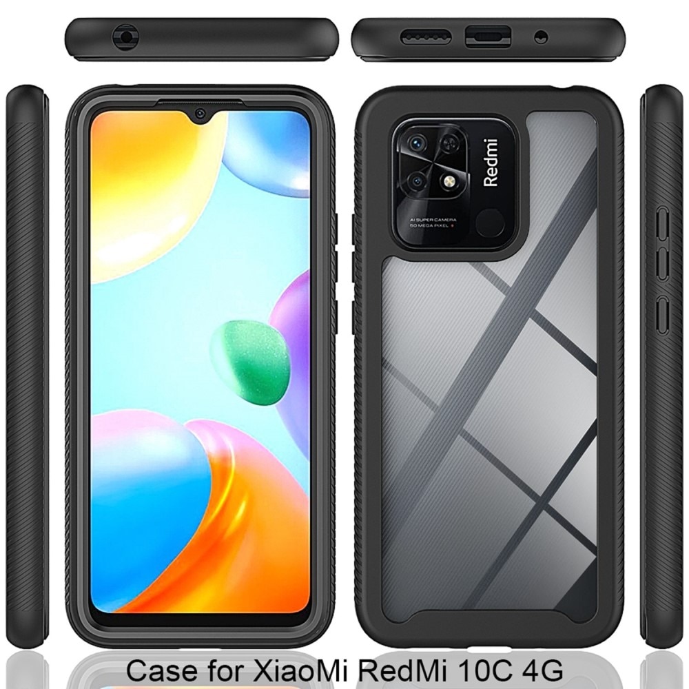 Xiaomi Redmi 10C Full Protection Case Schwarz