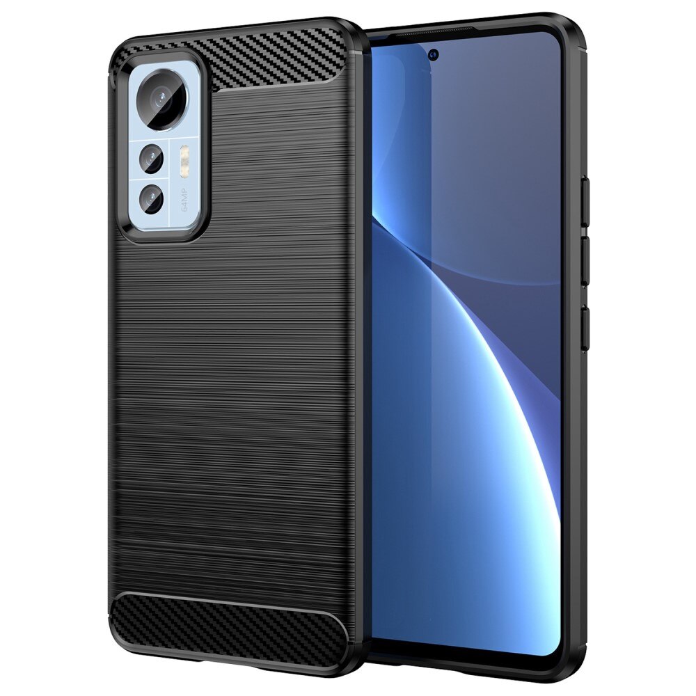 Xiaomi 12 Lite Hülle TPU Brushed Black