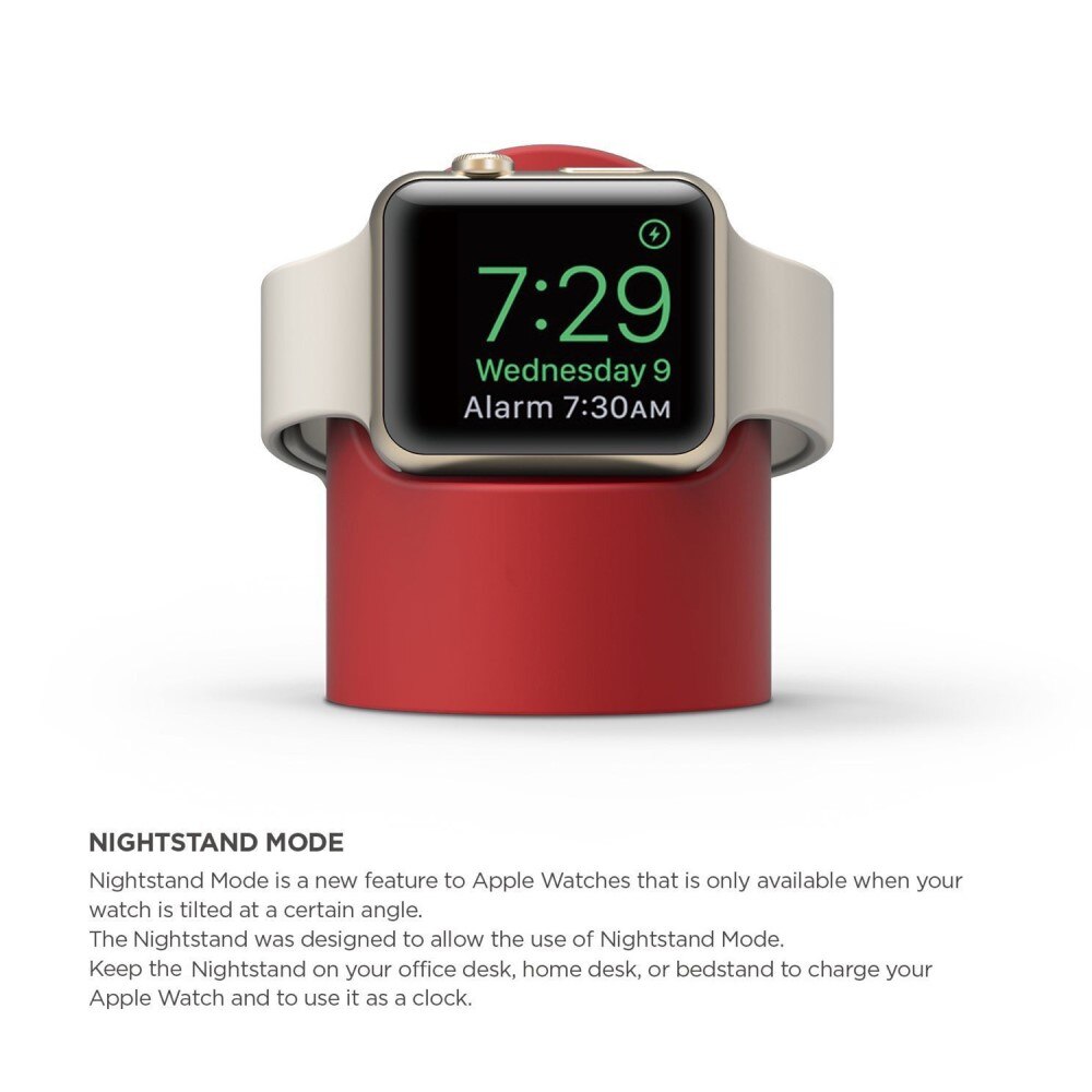 Apple Watch Ladestand rot