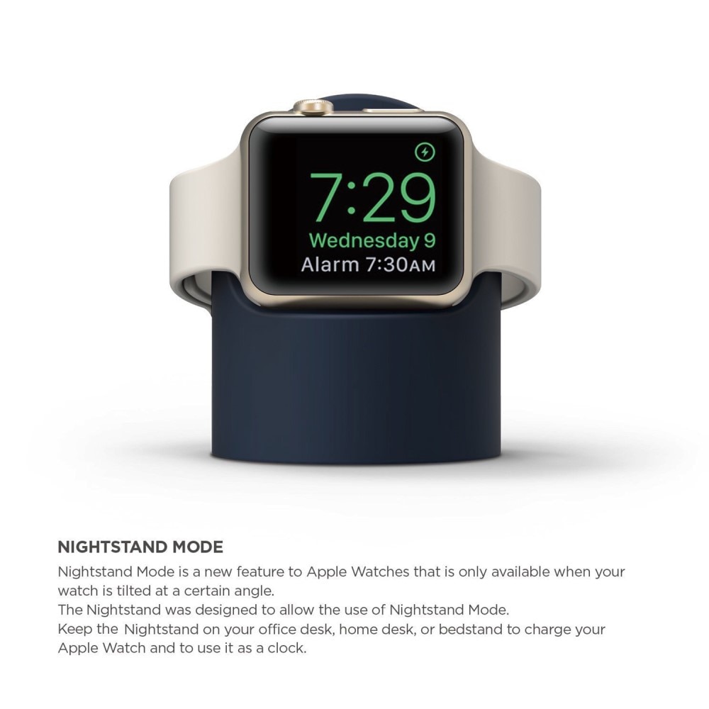 Apple Watch Ladestand dunkelblau