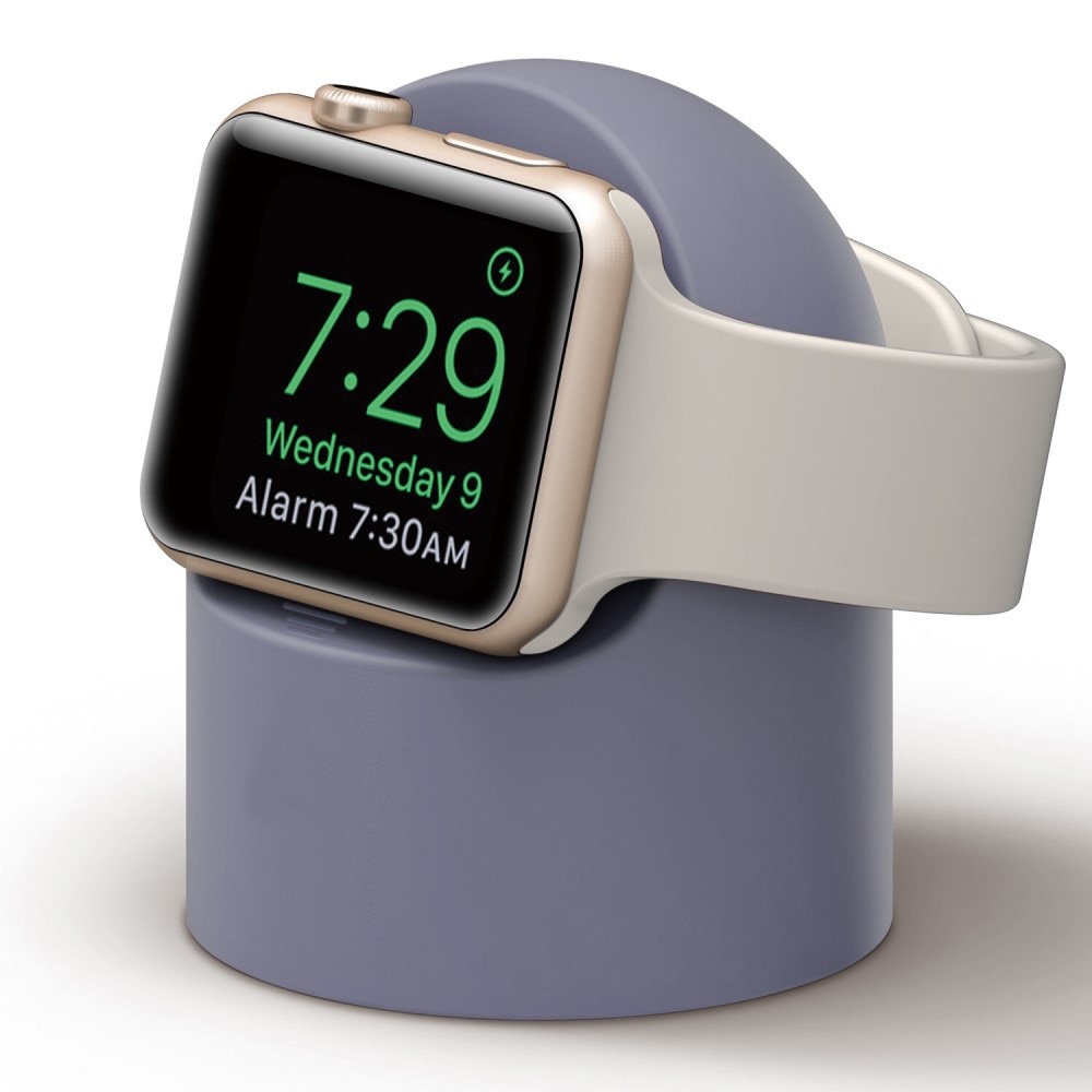 Apple Watch Ladestand hellblau