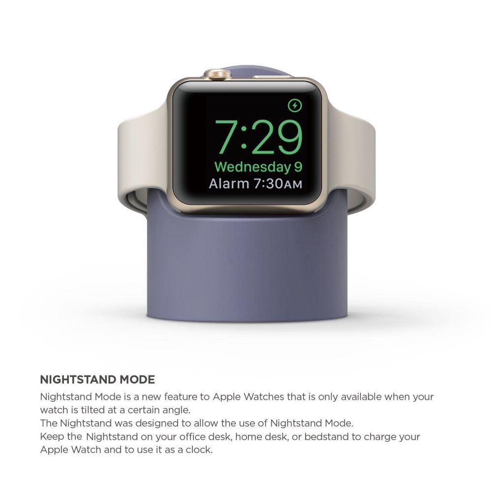 Apple Watch Ladestand hellblau