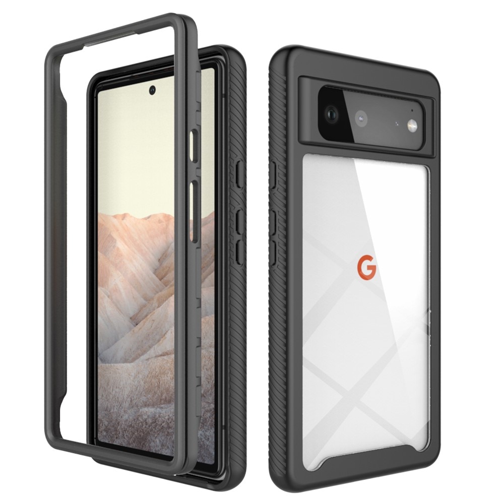 Google Pixel 6 Full Cover Hülle Schwarz