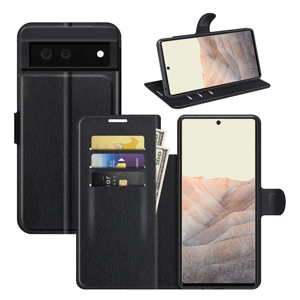 Google Pixel 6 Handytasche Schwarz