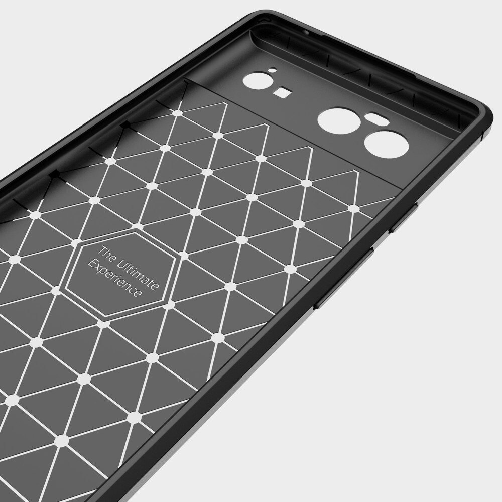 Google Pixel 6 Pro Hülle TPU Brushed Schwarz