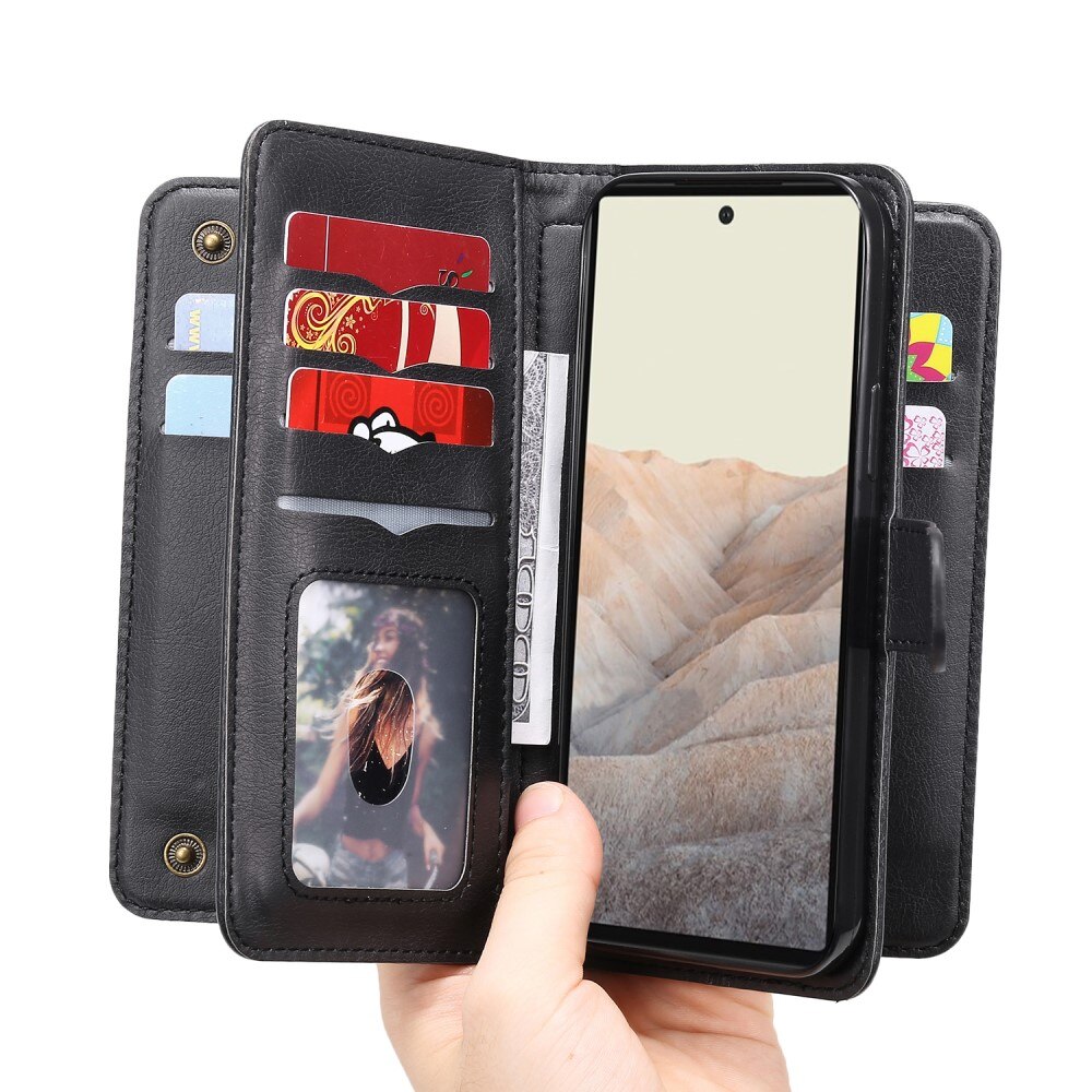 Google Pixel 6 Handytasche Multi-slot Schwarz