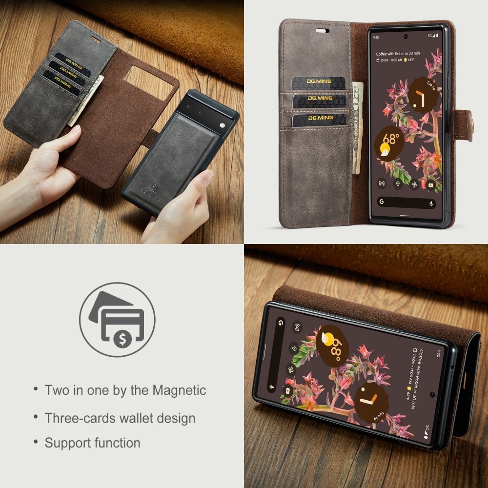 Handytasche Magnetische Google Pixel 6 Brown