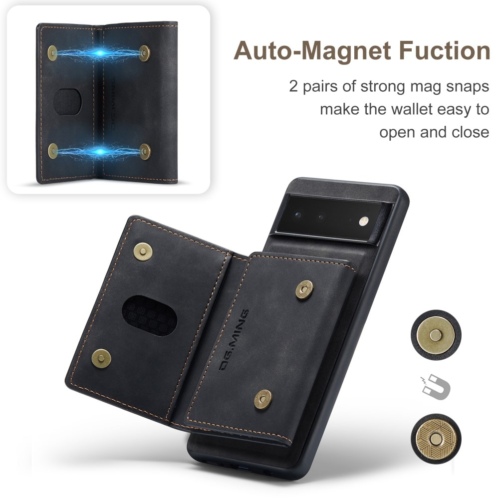 Magnetic Card Slot Case Google Pixel 6 Schwarz