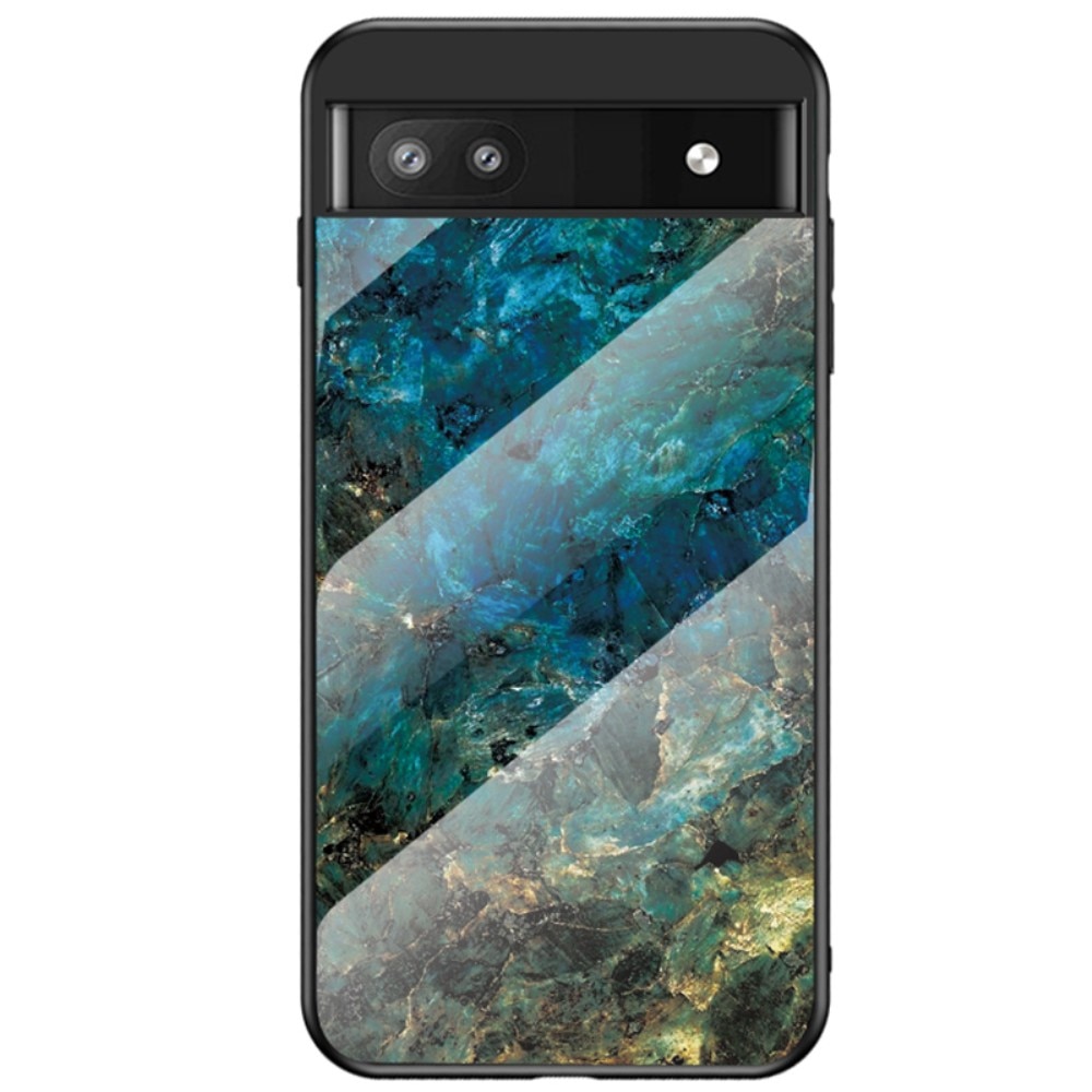 Google Pixel 6a Hülle aus gehärtetem Glas emerald