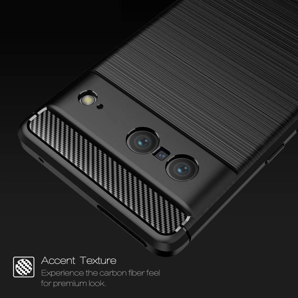 Google Pixel 7 Hülle TPU Brushed Schwarz