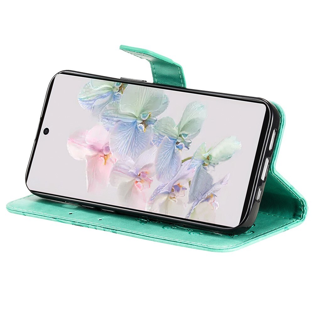 Google Pixel 7 Handyhülle mit Schmetterlingsmuster, Grün