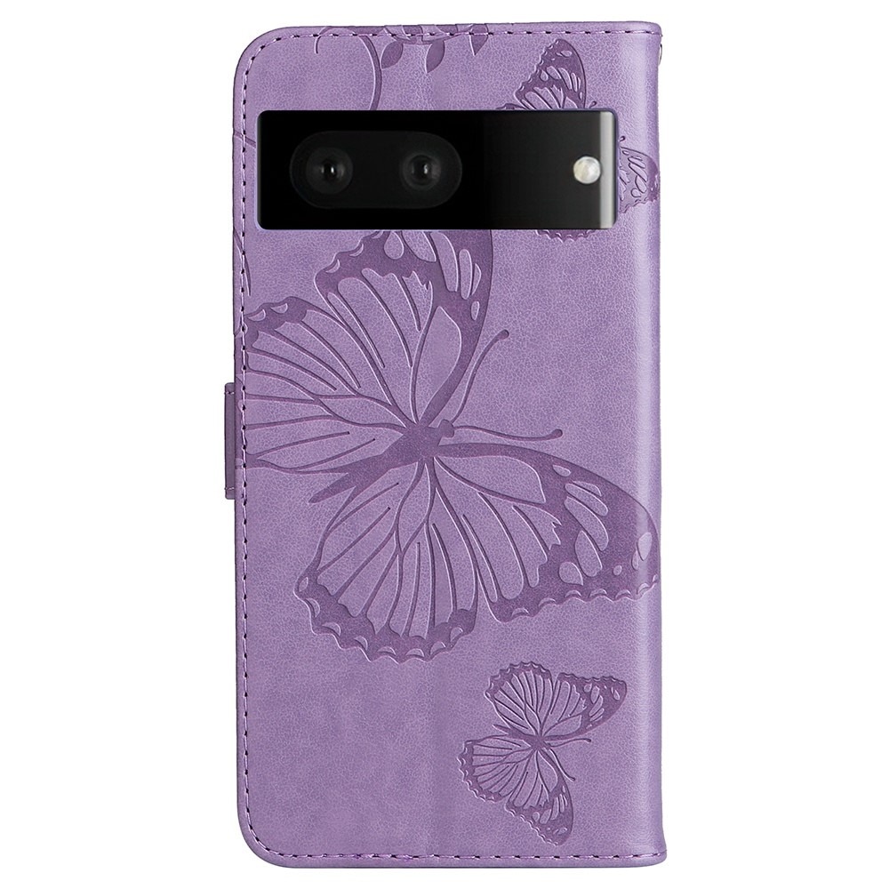 Google Pixel 7 Handyhülle mit Schmetterlingsmuster, Lila