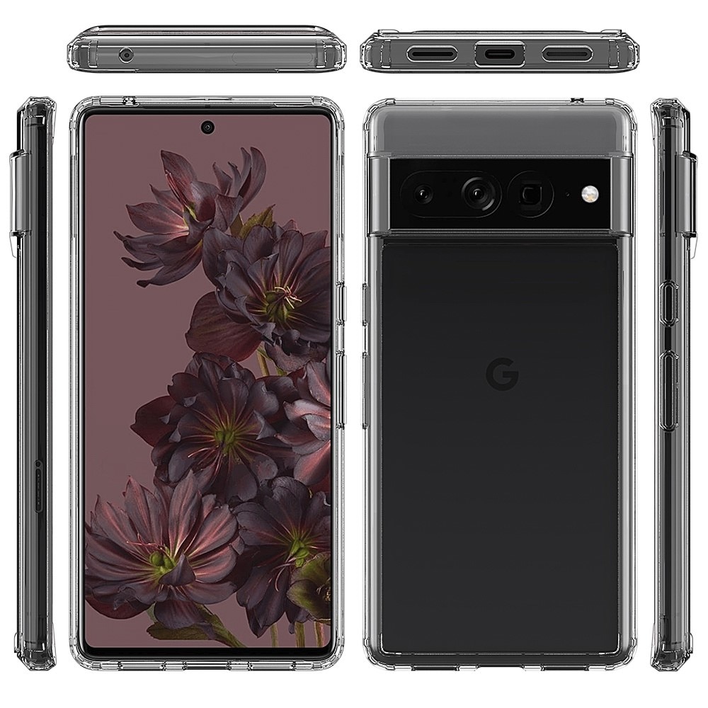 Google Pixel 7 Pro hybride Handyhülle Crystal Hybrid, durchsichtig