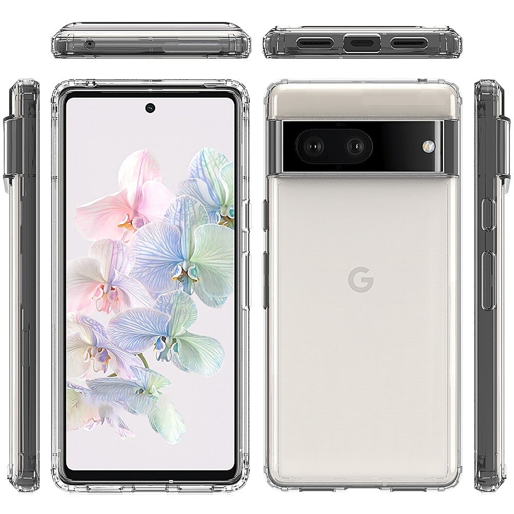 Google Pixel 7 hybride Handyhülle Crystal Hybrid, durchsichtig