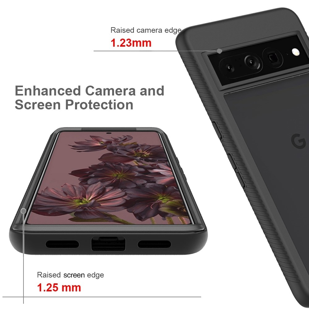 Google Pixel 7 Pro Full Cover Hülle Schwarz