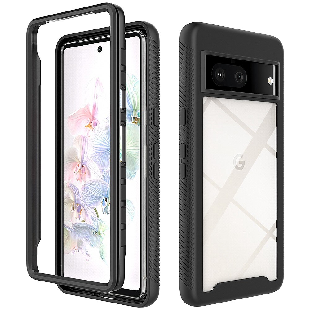 Google Pixel 7 Full Cover Hülle Schwarz