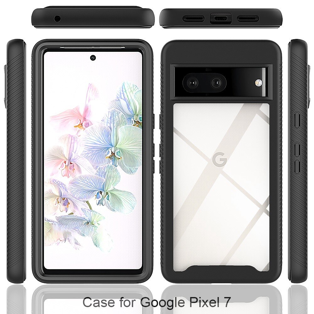 Google Pixel 7 Full Cover Hülle Schwarz