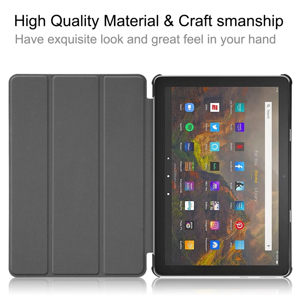 Amazon Fire HD 10 (2021) Tri-Fold Case Schutzhülle Schwarz