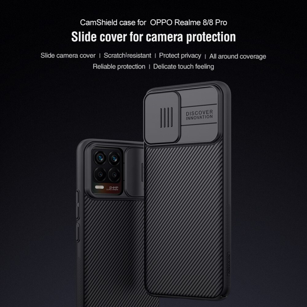 CamShield Hülle Realme 8/8 Pro Schwarz