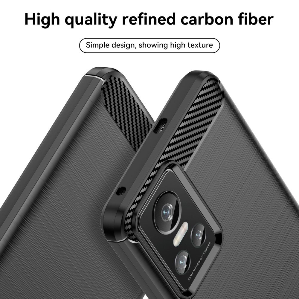 Realme GT Neo 3 Hülle TPU Brushed Schwarz