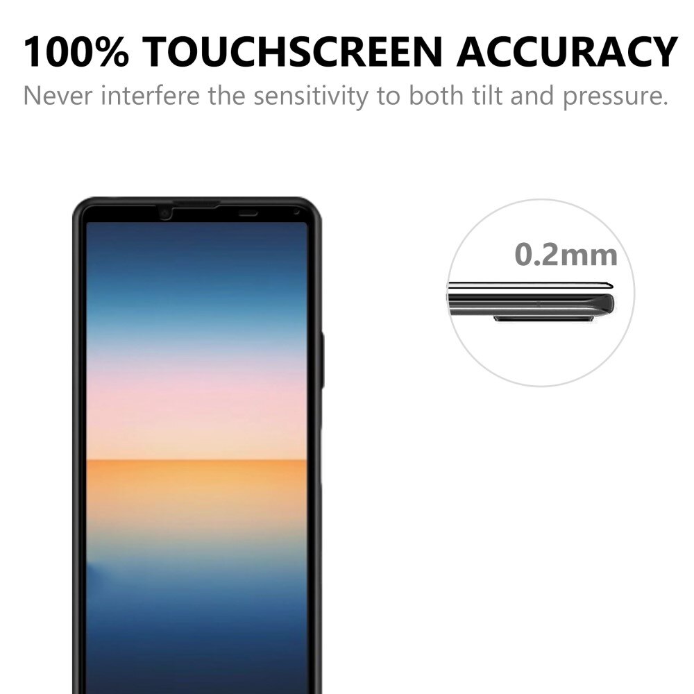 Sony Xperia 10 III Vollabdeckendes Panzerglas Schwarz
