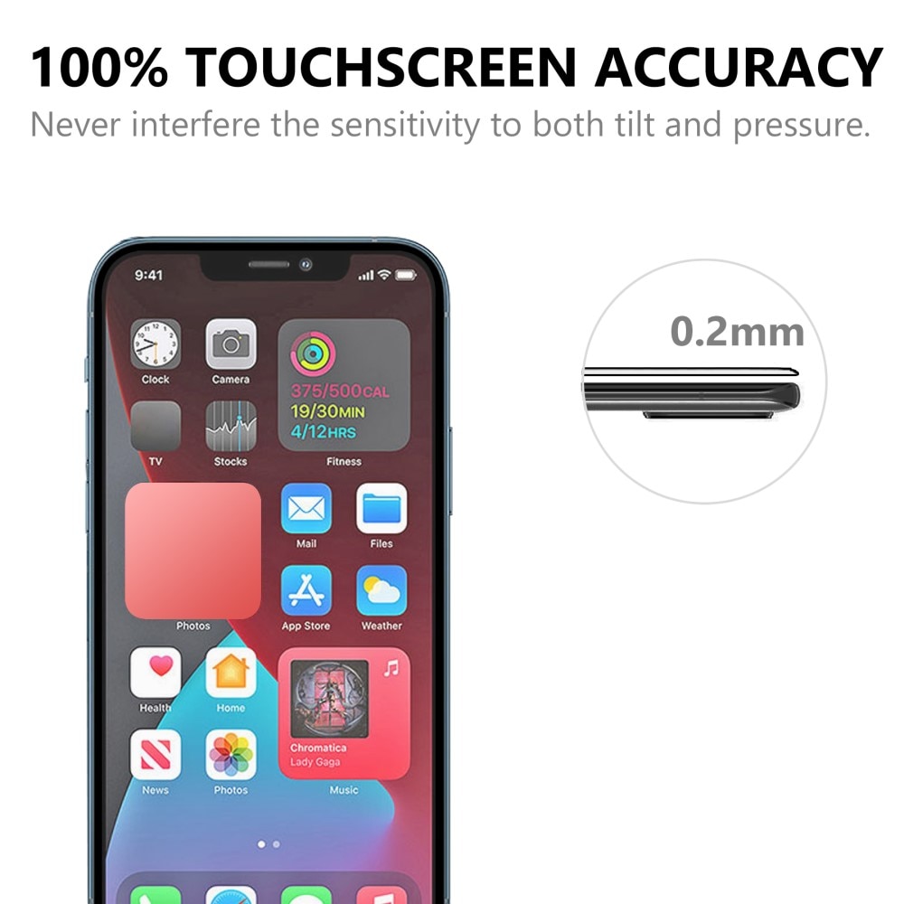 iPhone 13 Pro Vollabdeckendes Panzerglas schwarz